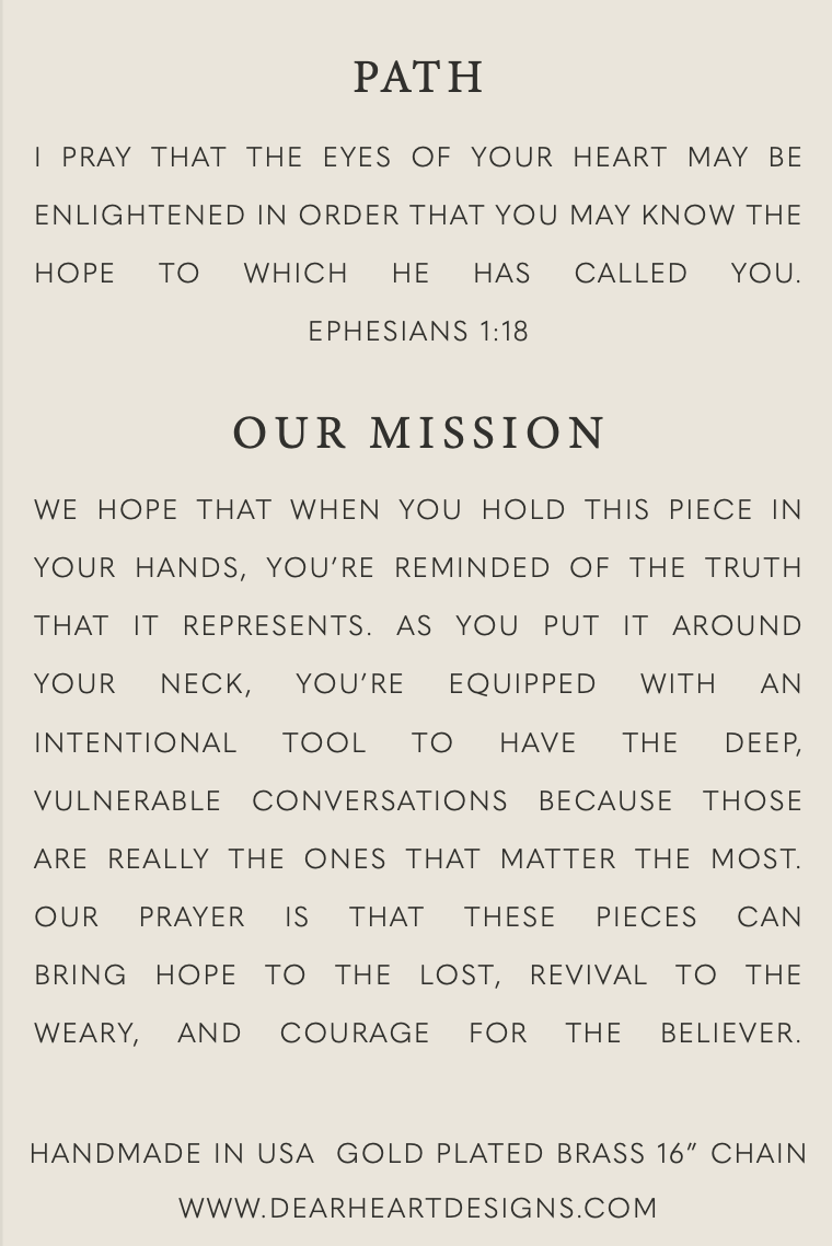 Path | Christian Necklace | Minimal Jewelry | Christian Gift