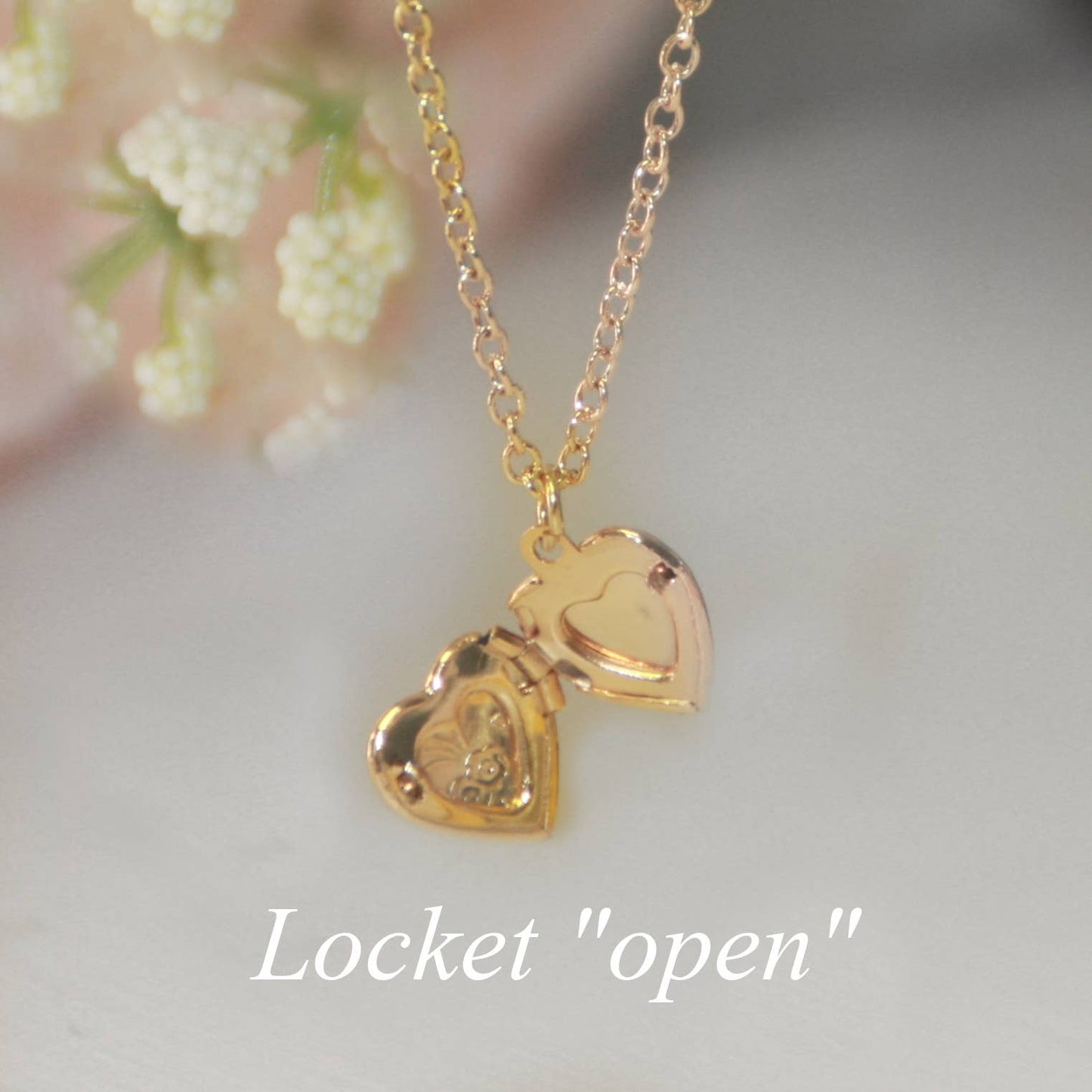 Sweet "Heart" 16" Locket Necklace