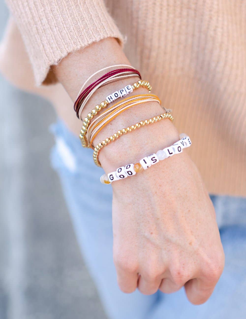 God is Love Letter Bracelet