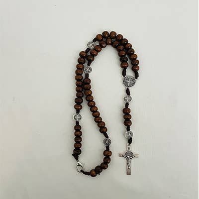 St. Benedict Wooden Rosary