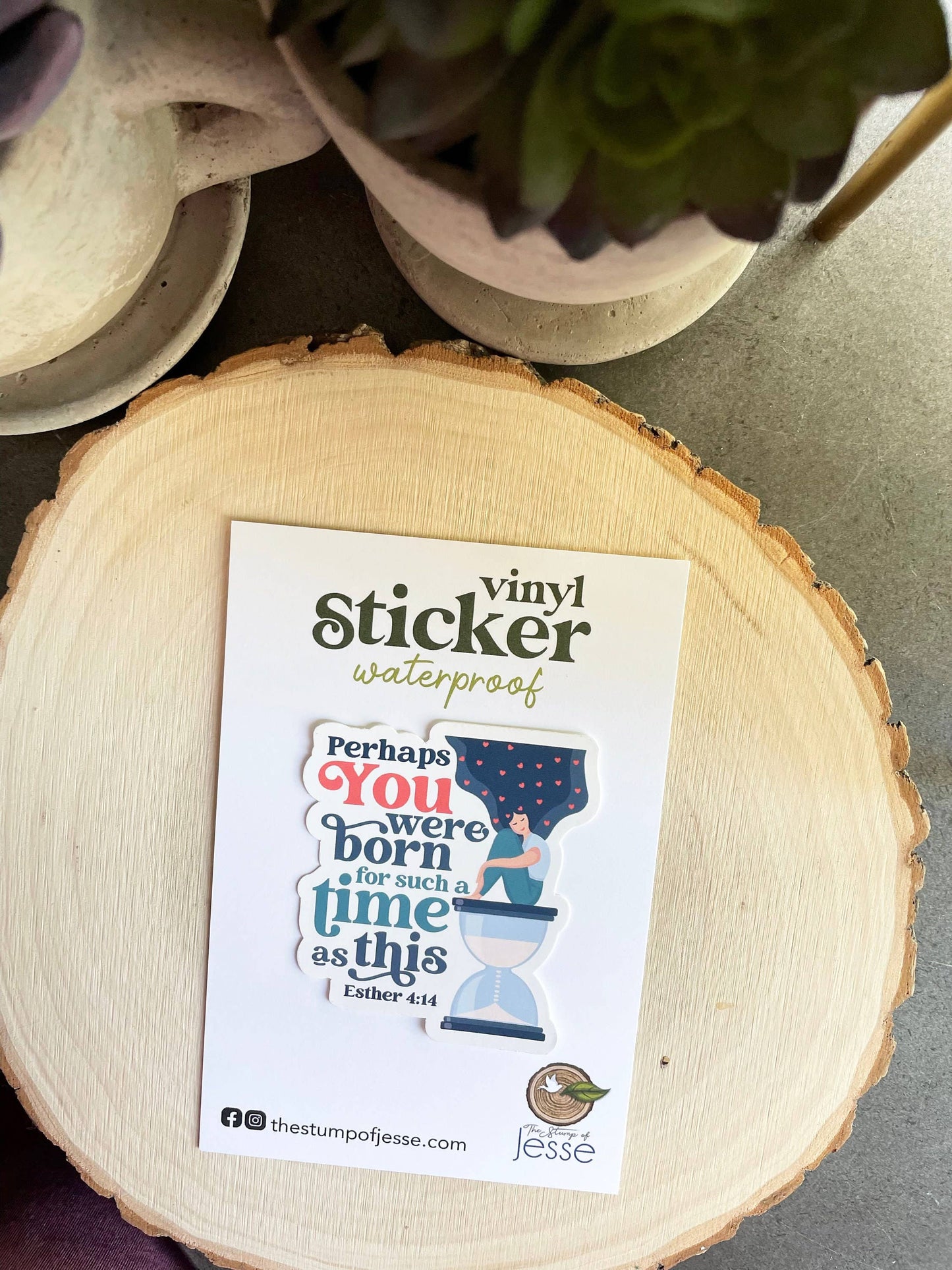 Esther 4:14 Waterproof Vinyl Catholic Sticker