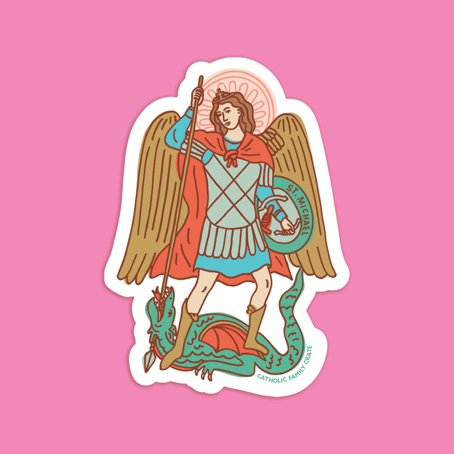 Saint Michael the Arc Angel Sticker