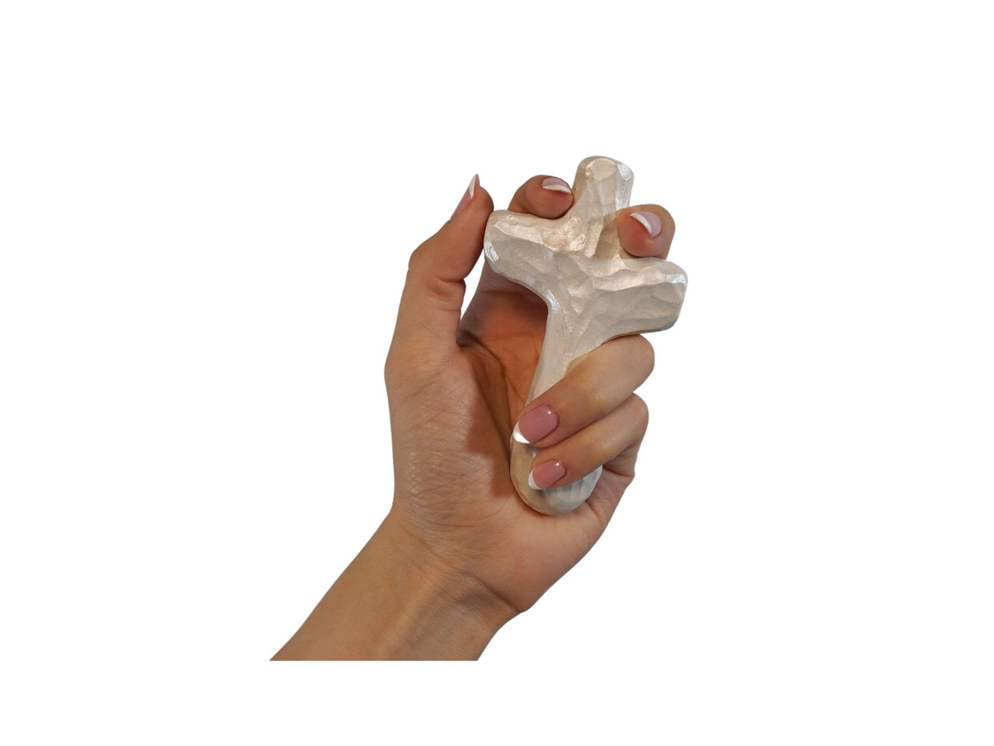 Journey Holding Cross White Indescence