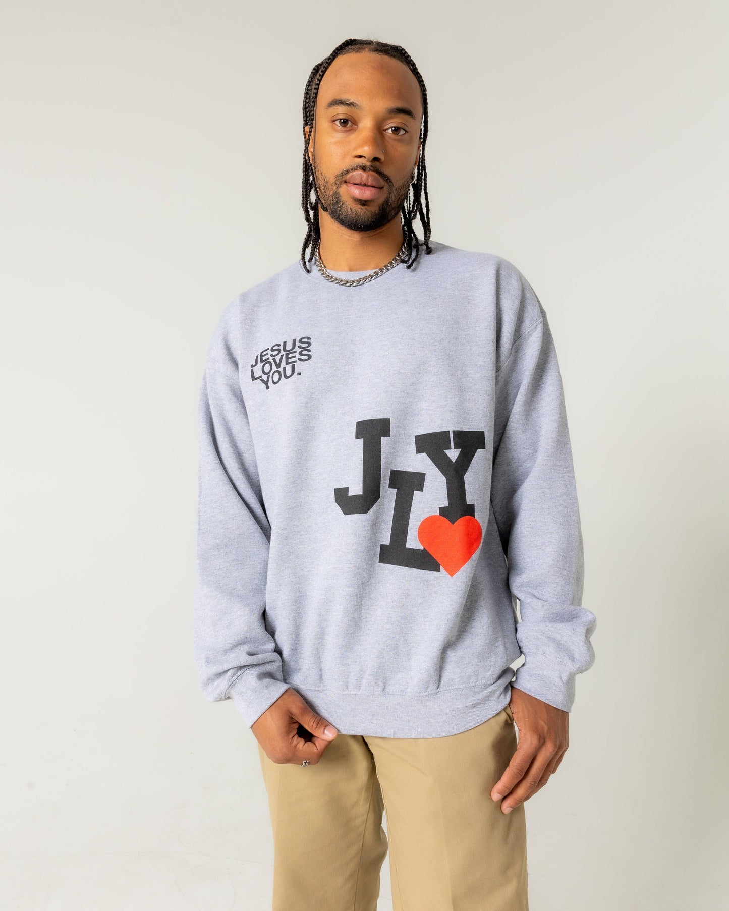 "JLY University" Crewneck || Gray