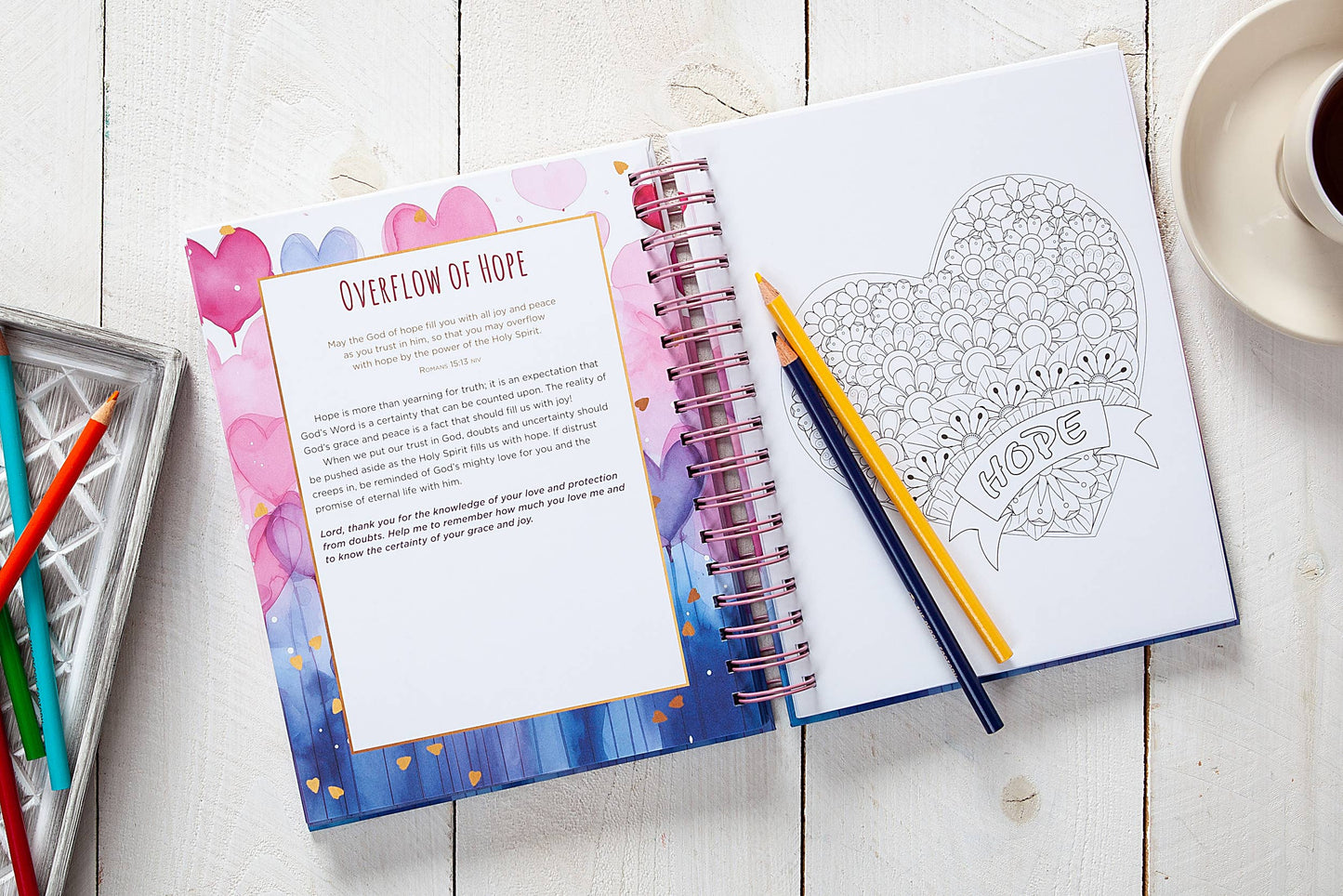 Joyful Hearts (Devotional Coloring Book)