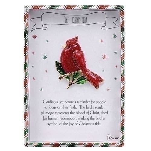 Cardinal Story Pin, Boxed