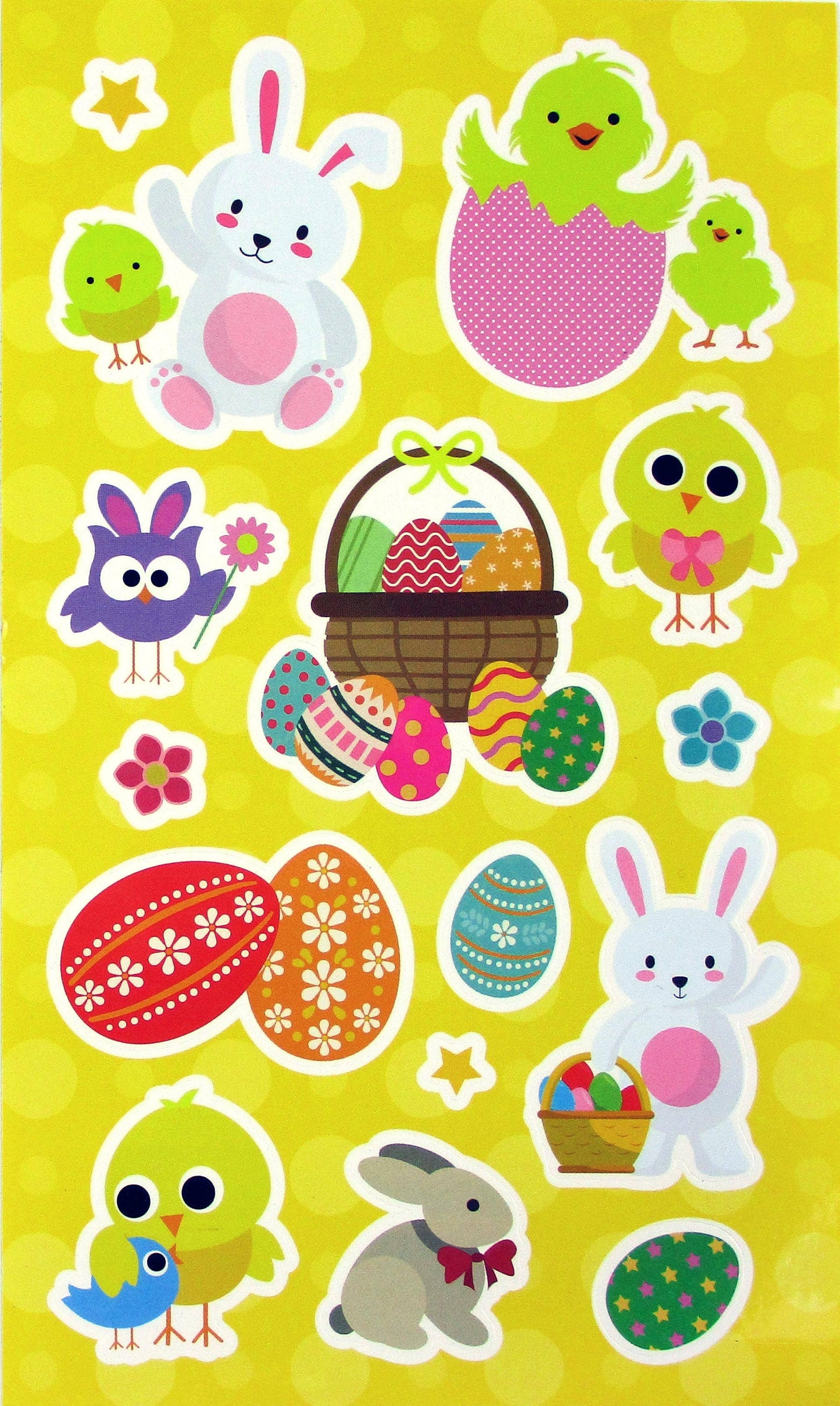 Easter Color-in Sticker Set with Markers, 12 Pack