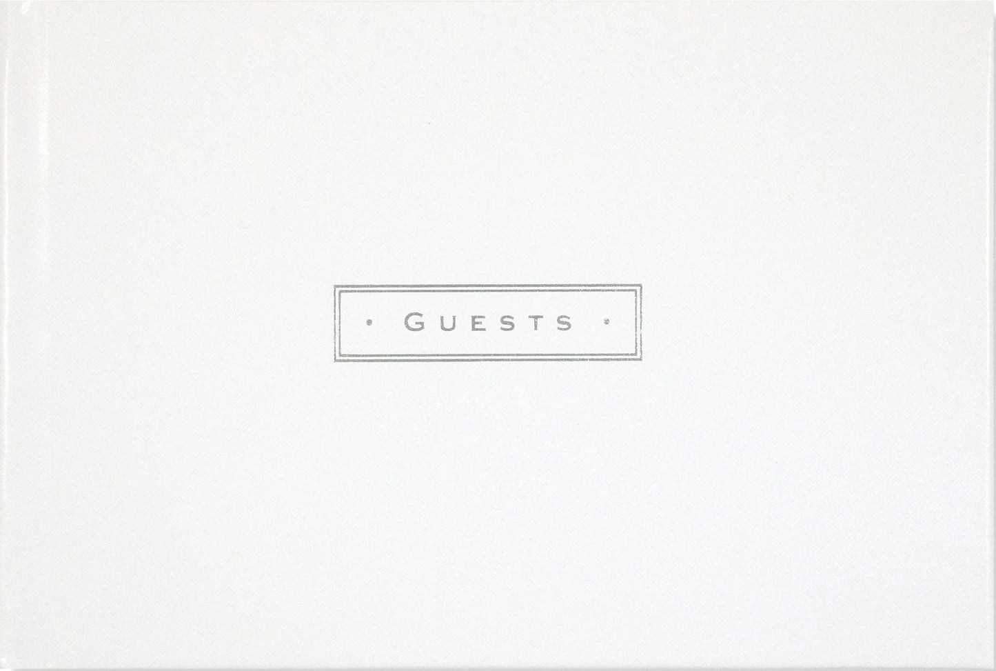 White Leather Guest Book