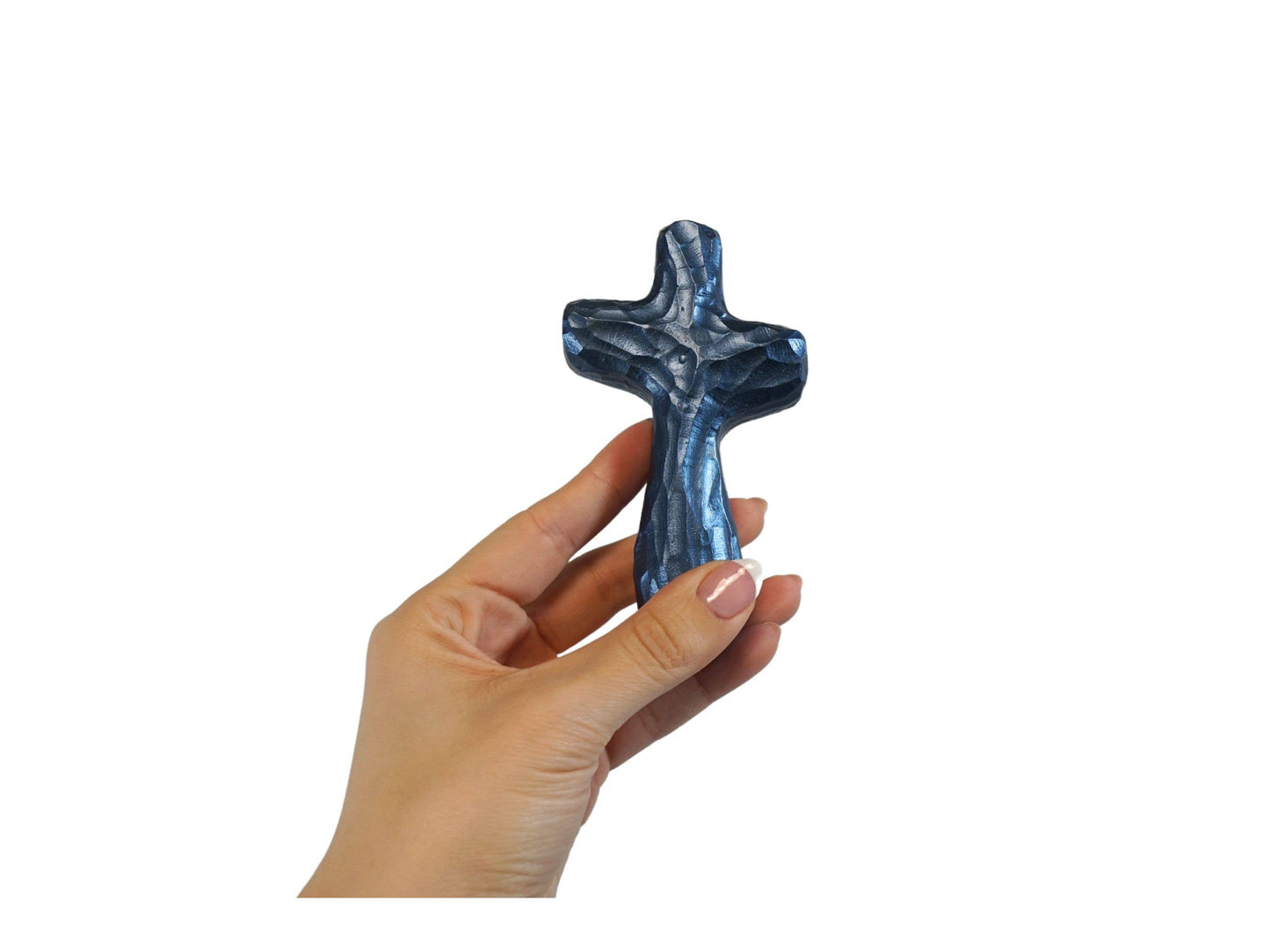 Journey Holding Cross Blue