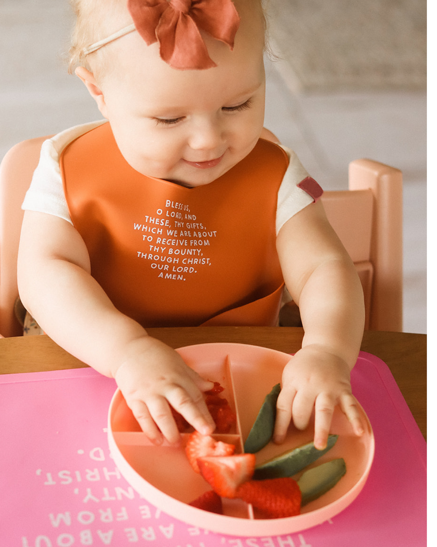 Catholic Meal Blessing BPA Free Bib