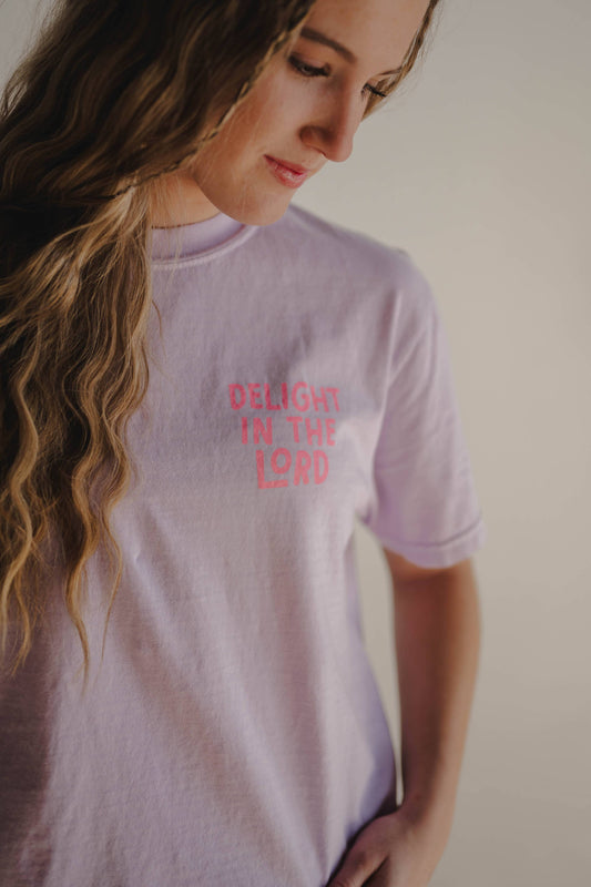 Delight In The Lord Tee (CLOSEOUT)