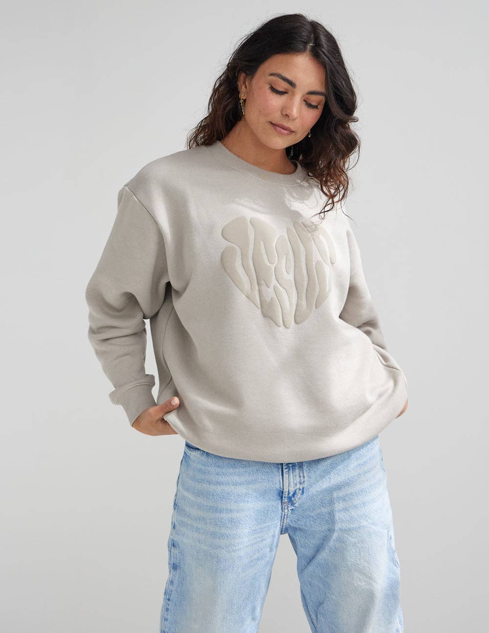 Heart Jesus Unisex Crewneck
