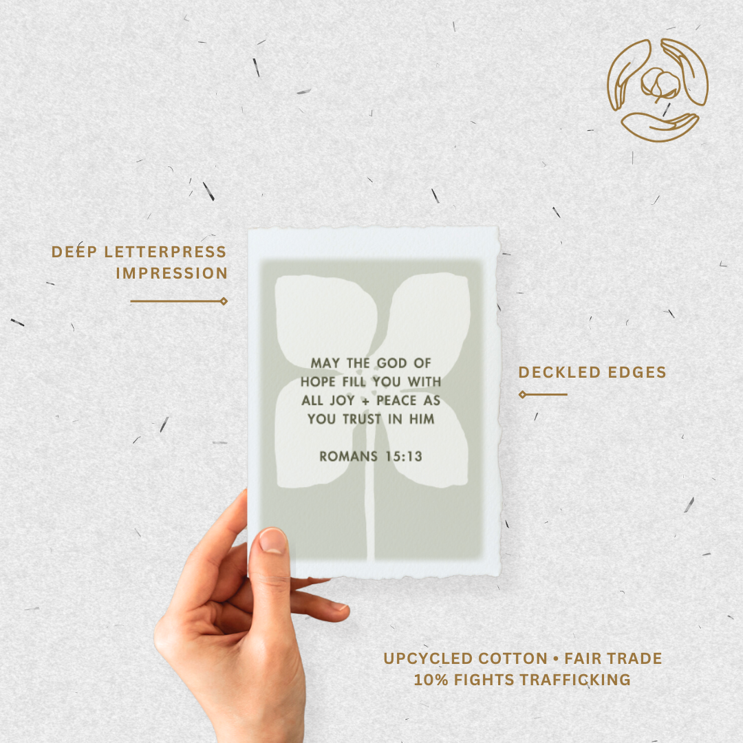 Joy + Peace Romans 15:13 Card