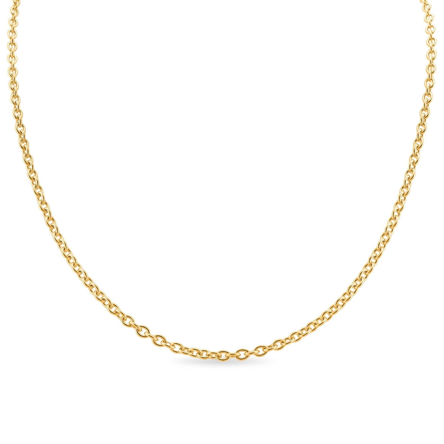10 Pack - Gold 20" Stainless Steel Loop Chain Necklace