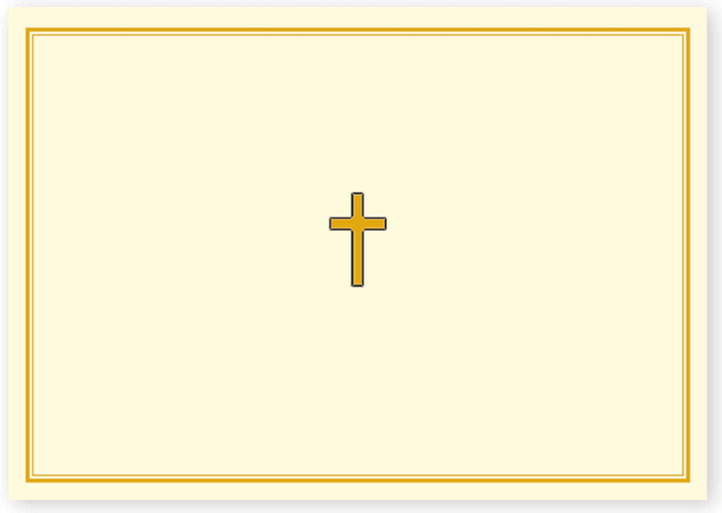 Gold Cross Note Cards
