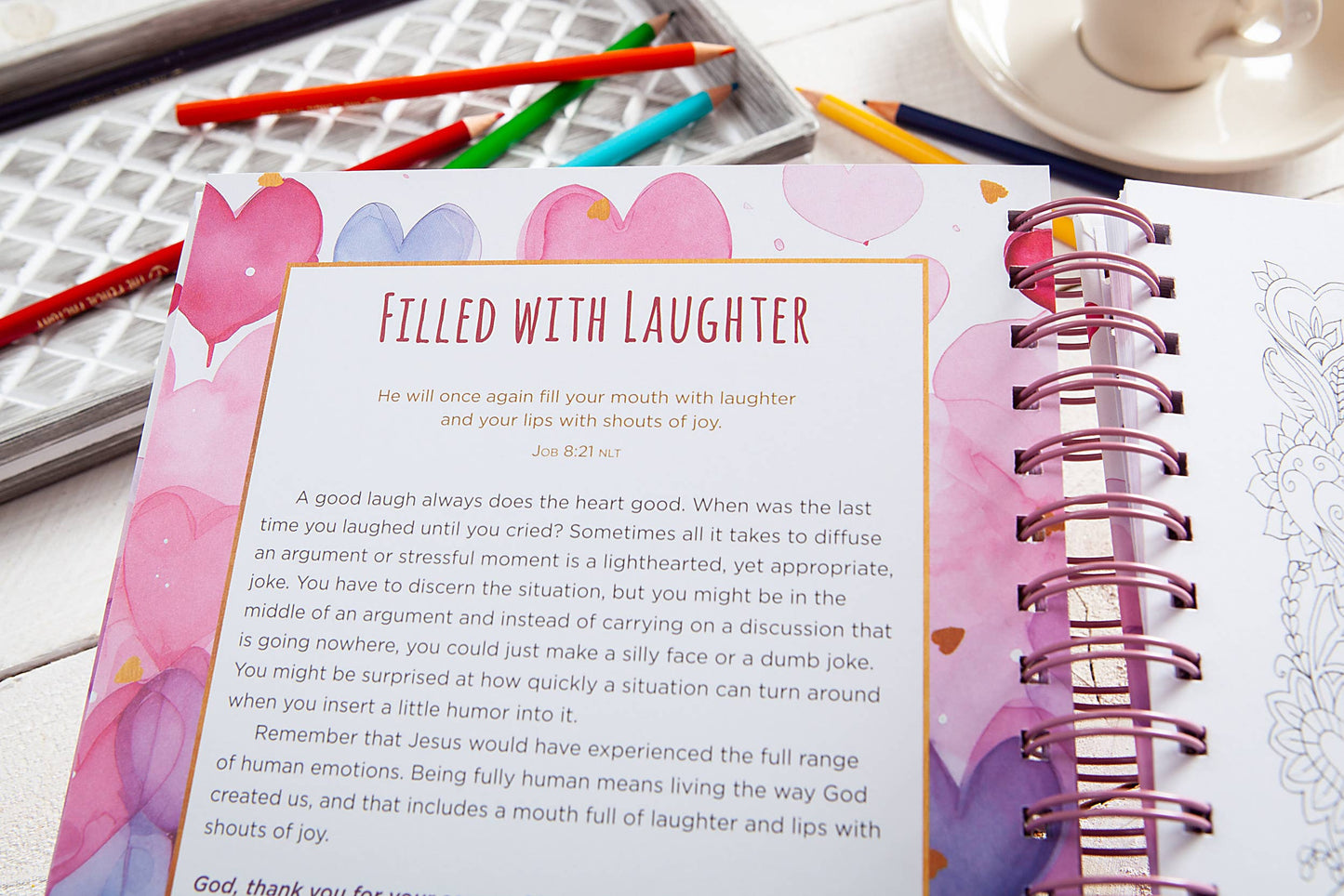 Joyful Hearts (Devotional Coloring Book)