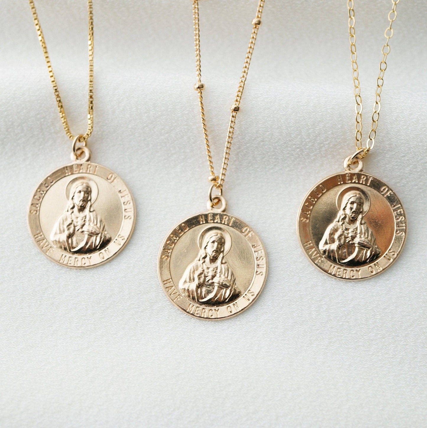 Sacred Heart of Jesus Gold Filled Necklace