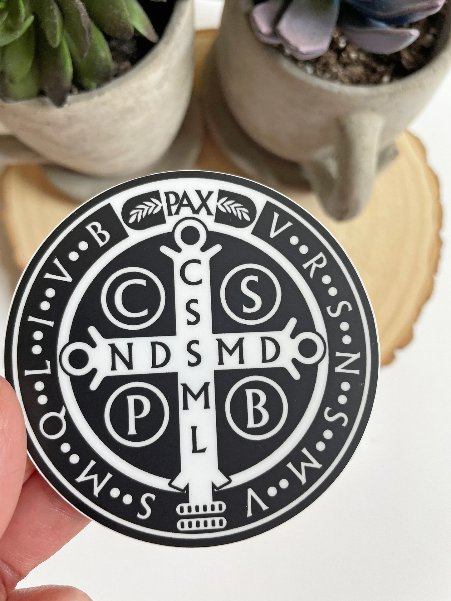 St. Benedict Medal Waterproof Sticker | Catholic gift