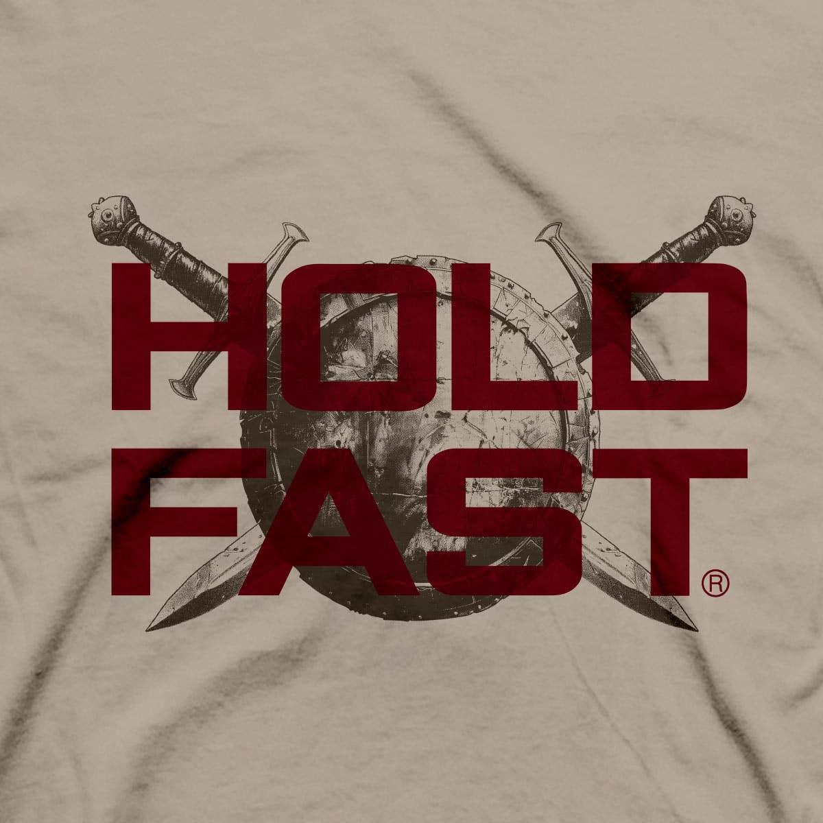 HOLD FAST Mens T-Shirt Fortress Shield