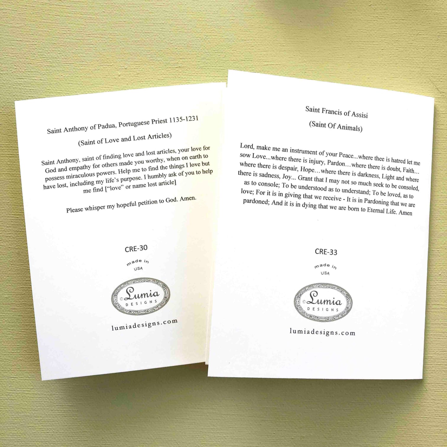 Saints Notecard Set