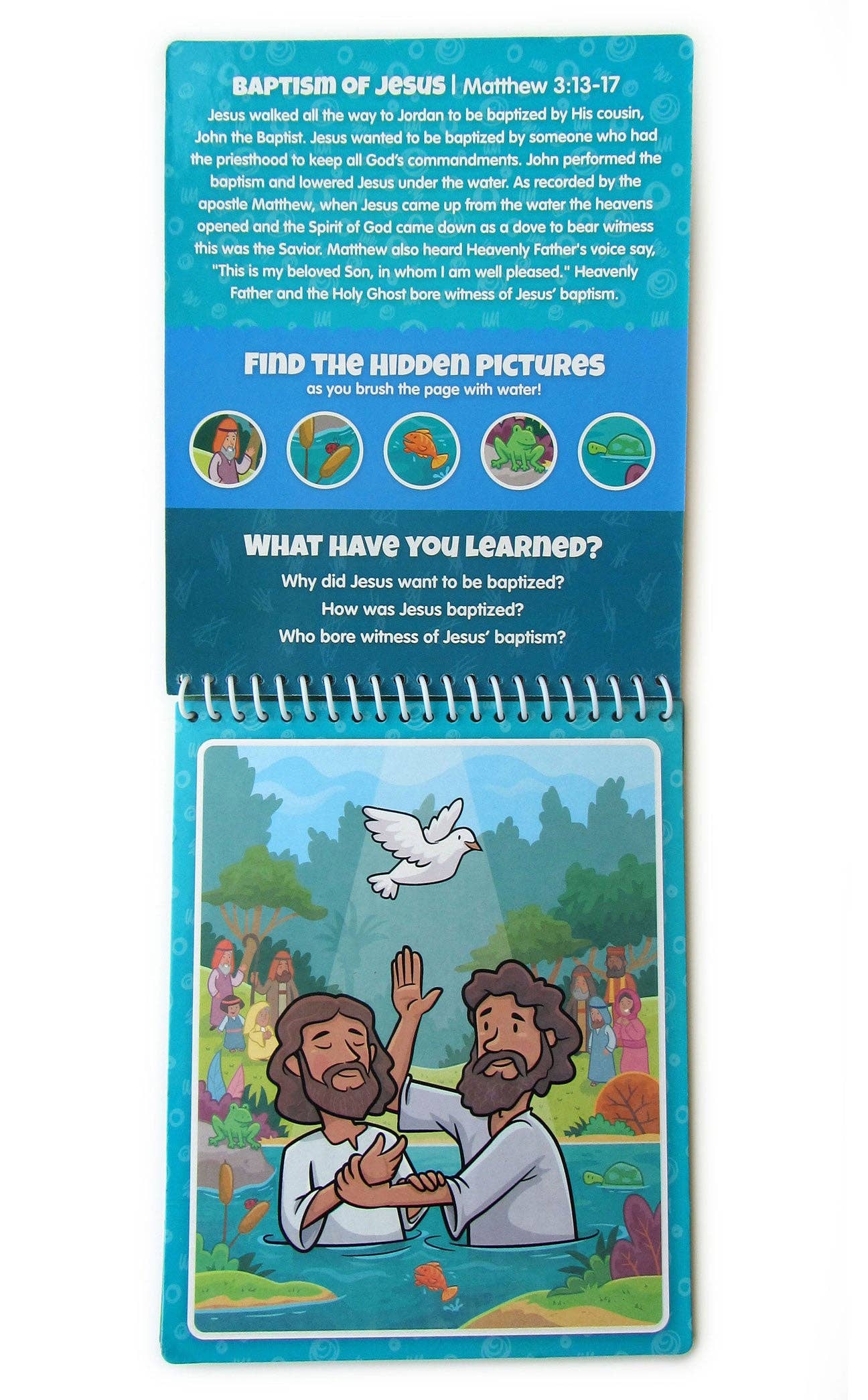 New Testament Aqua Brush Activity Book, Reusable Travel Activity
