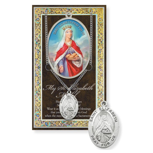 Picture Folder w/ Medal and Chain St. Elizabeth of Hungary