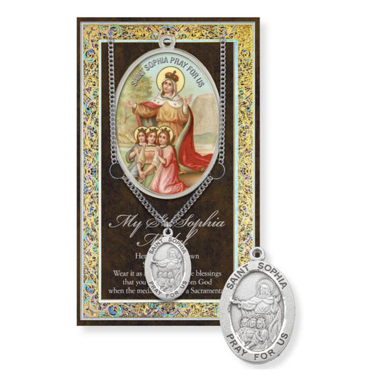 Picture Folder w/ Medal and Chain St. Sophia