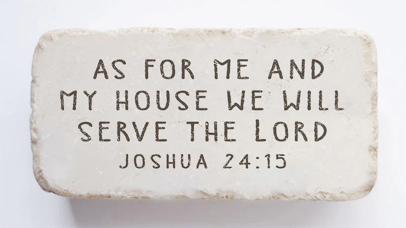 Joshua 24:15 Half Stone Block