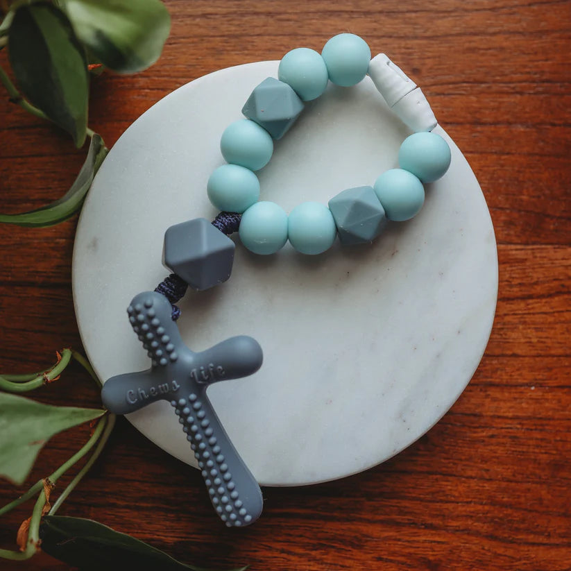 Silicone teething hot sale rosary