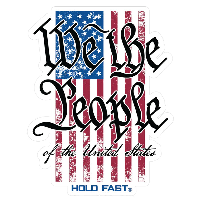 We The People Flag Vinyl Sticker