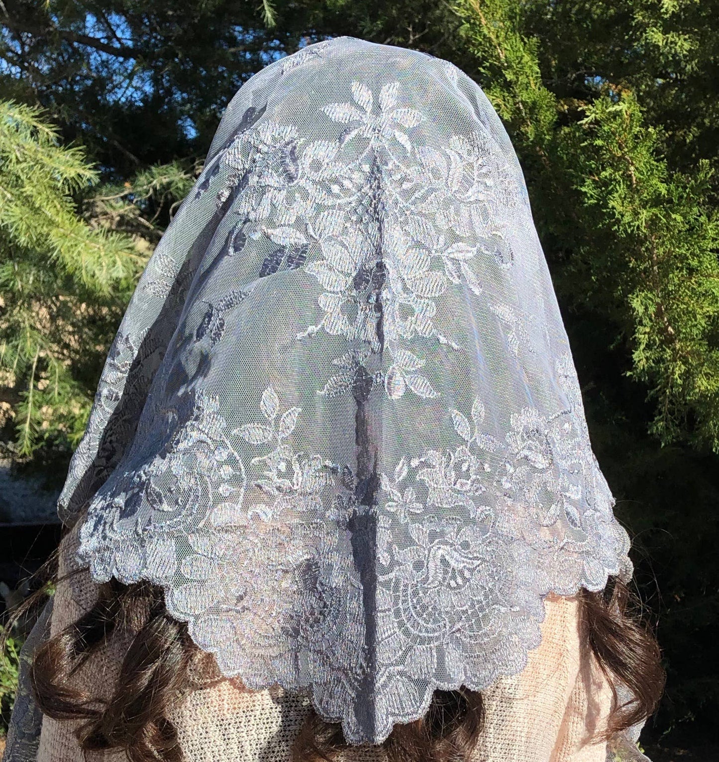 St. Catalina Thomas Veil -GRAY (48" x 23")