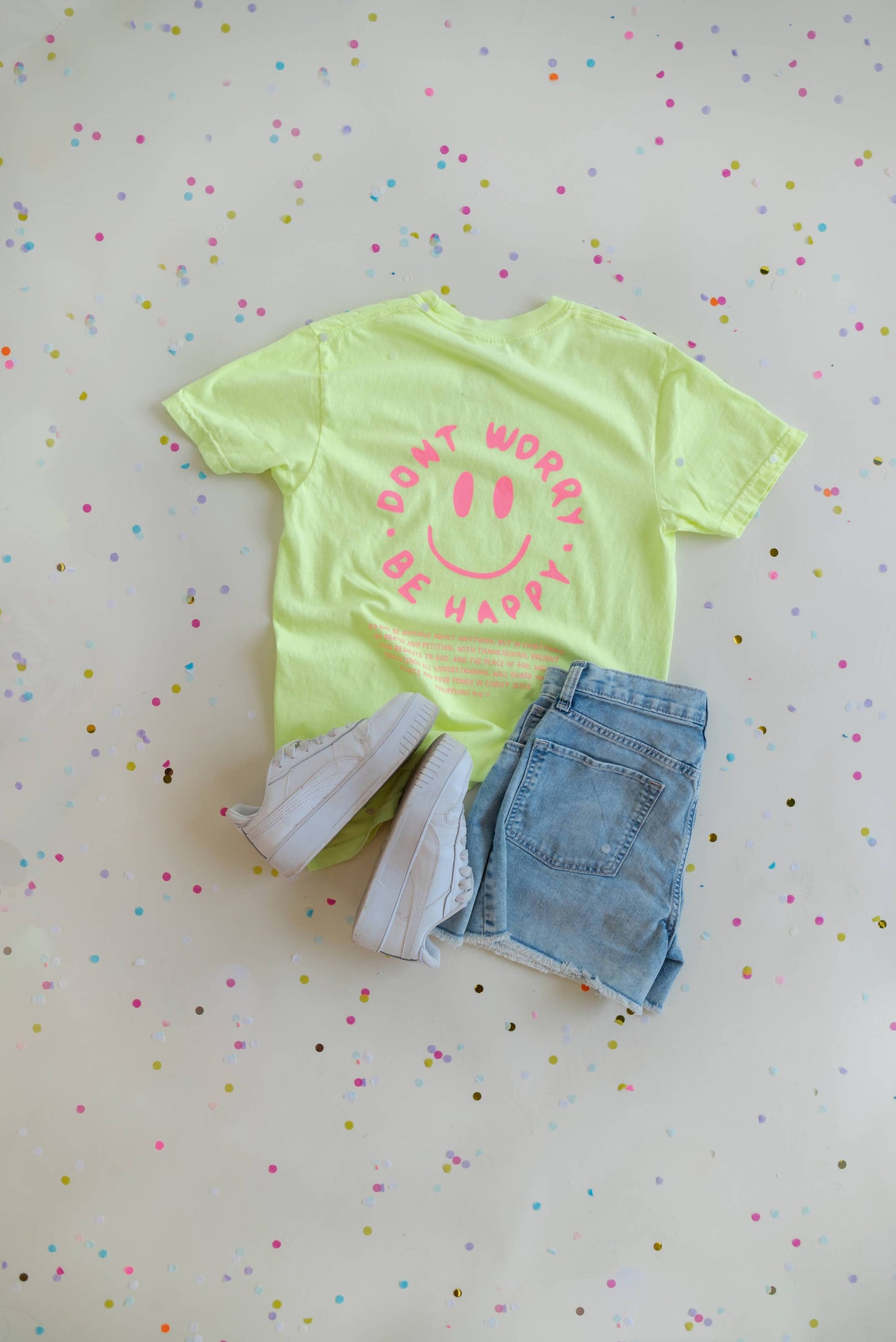 Be Happy Tee - Yellow