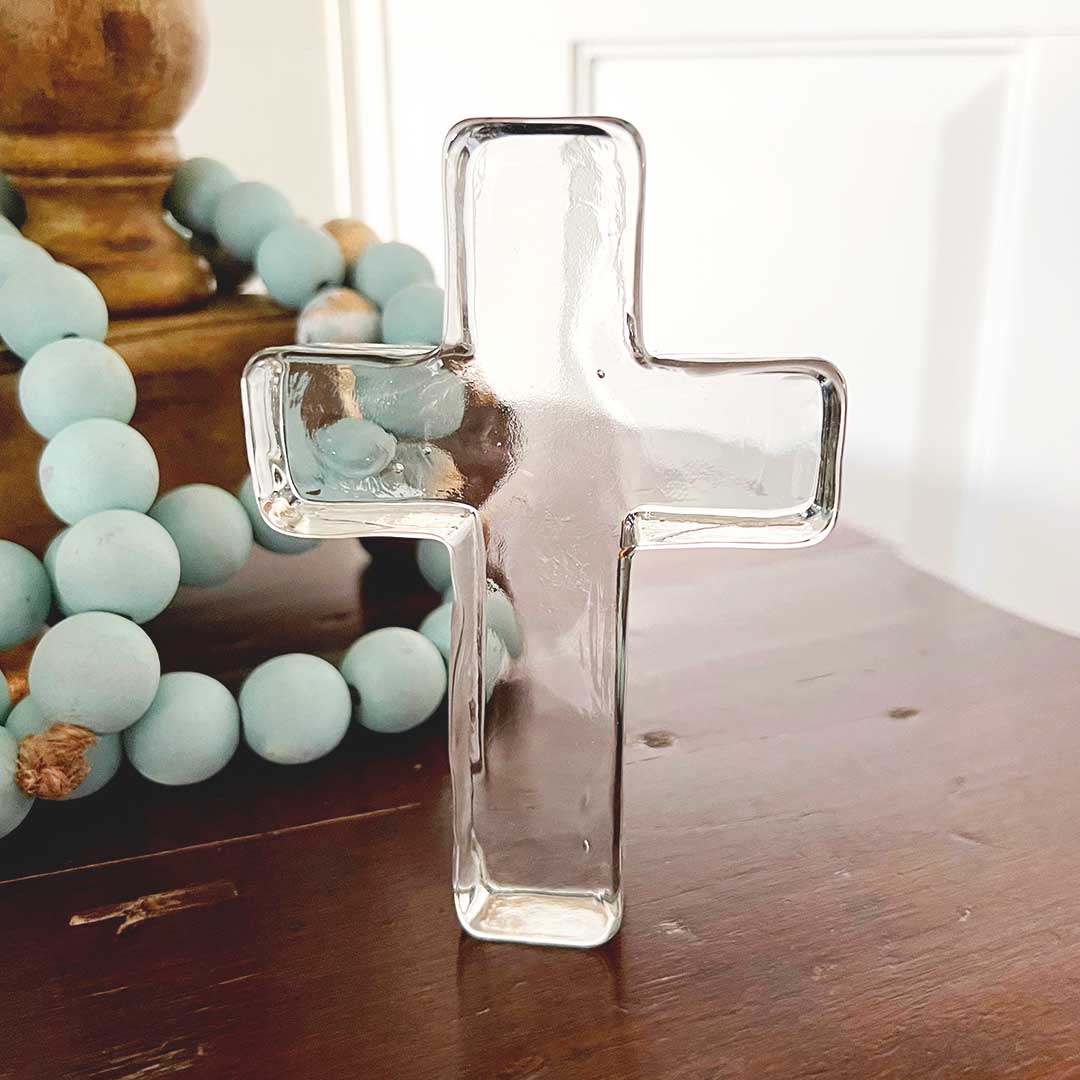 Glass Cross w/Gift Box