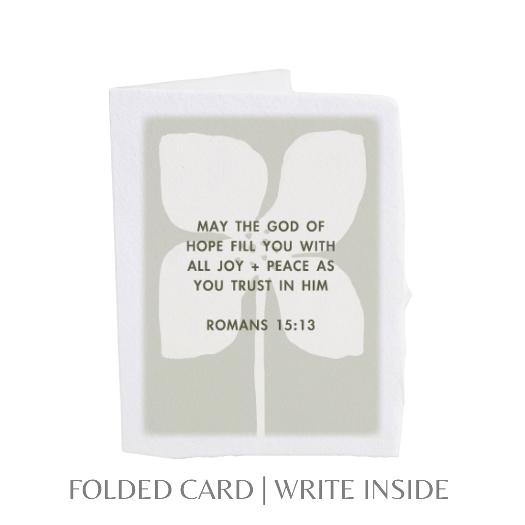 Joy + Peace Romans 15:13 Card