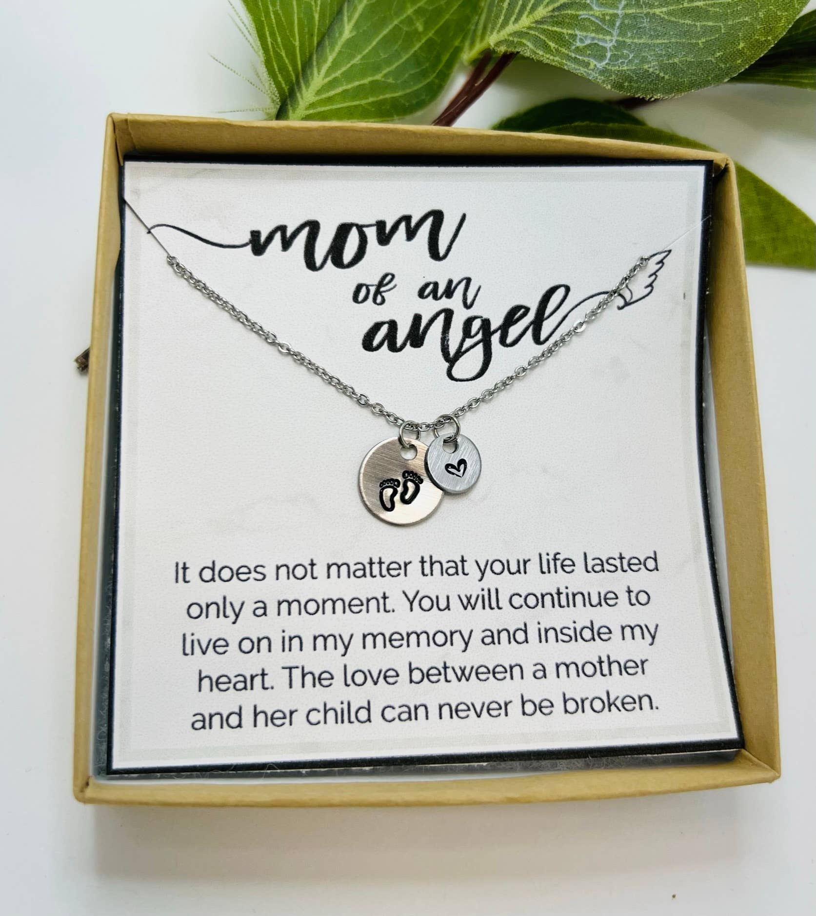 Infant Loss Memorial Gift for Her, Miscarriage Gift, Gift for shops Miscarriage, Miscarry, Sympathy Gift, Loss of Child, Infant Feet Necklace