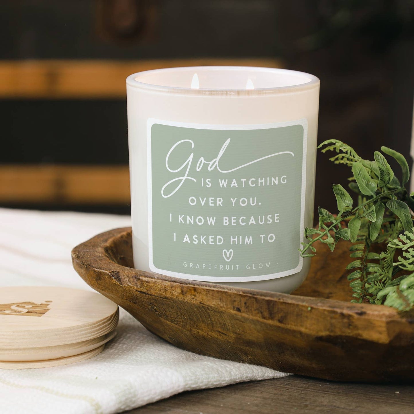 God Is Watching Grapefruit Glow Soy Candle