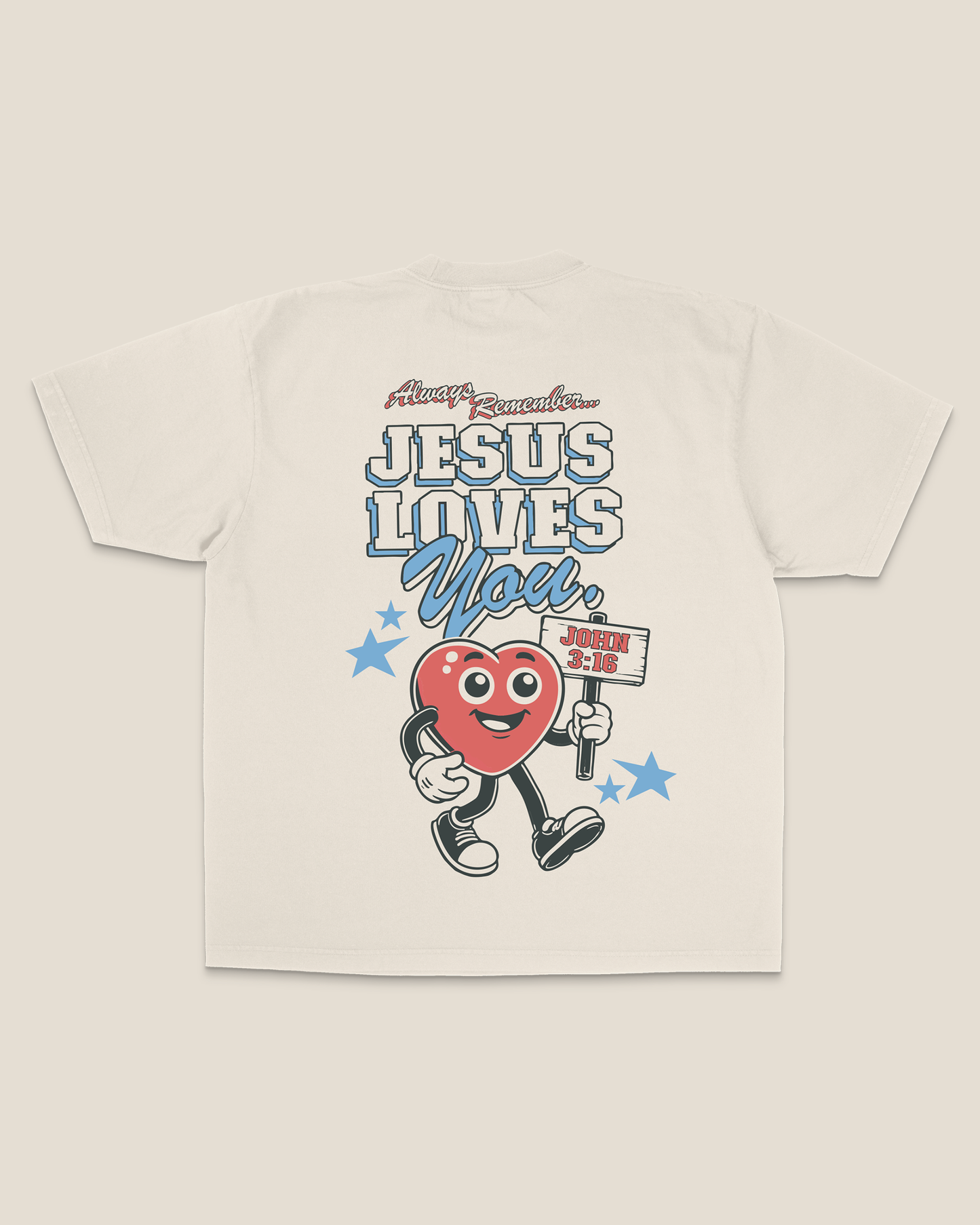 "Always Remember" (JLY MASCOT) Tee || Sand