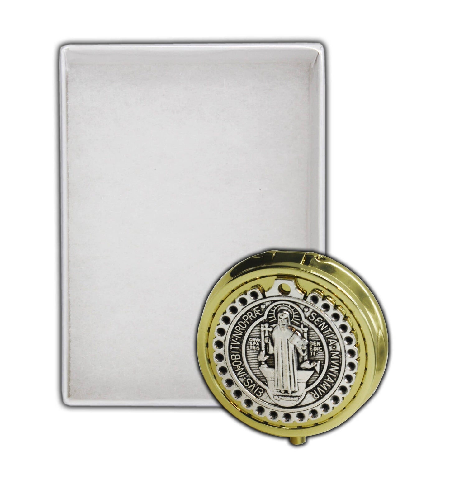 ST BENEDICT Pyx (2″ x 3/4″)