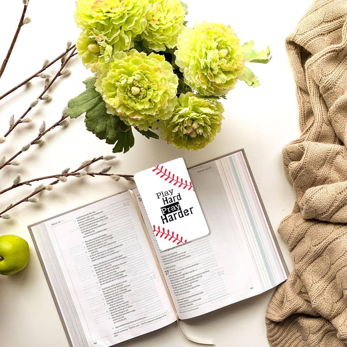 BASEBALL PLAY HARD PRAY POCKETCARD