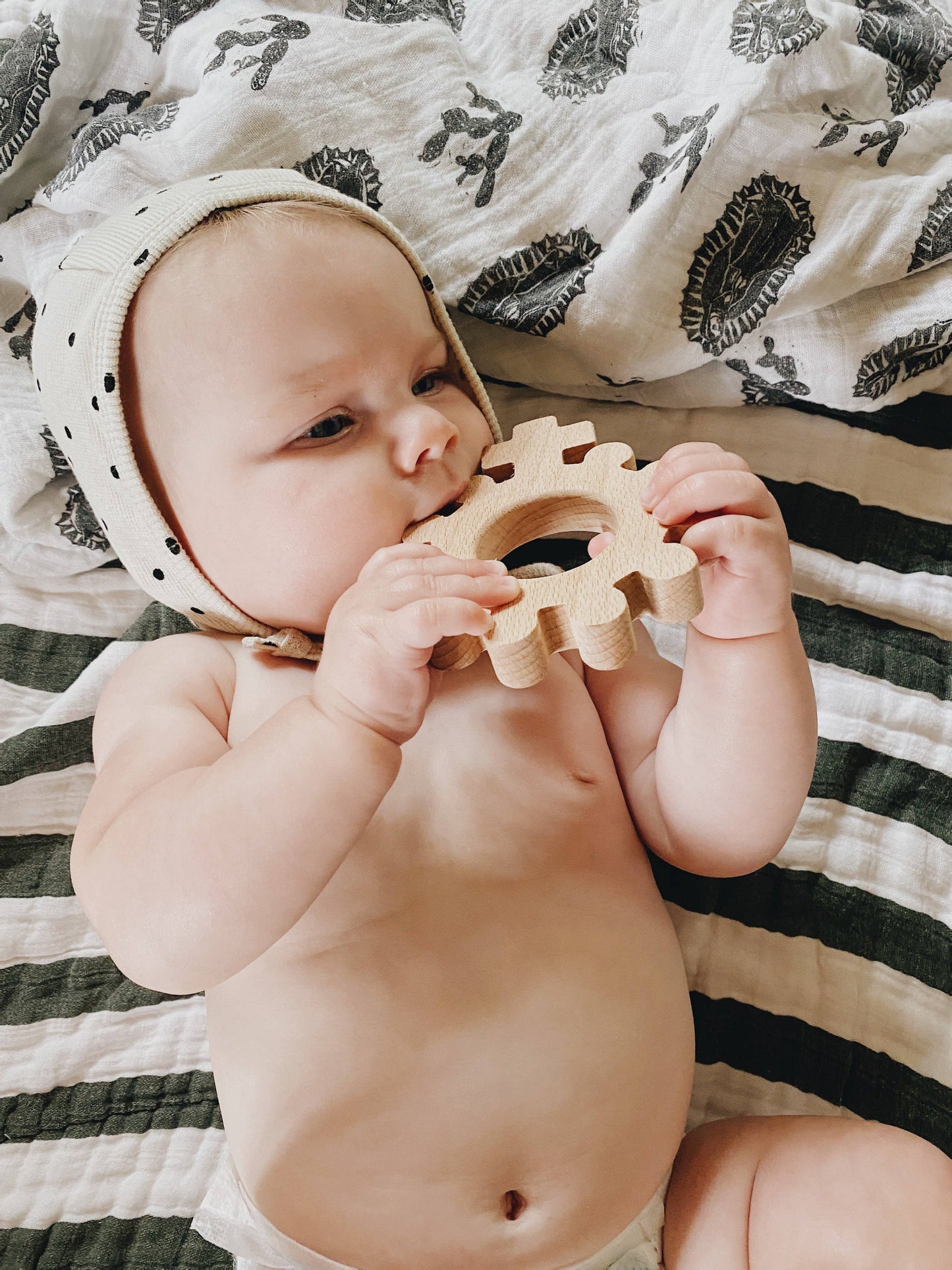 Baby's First Rosary Wooden Teether