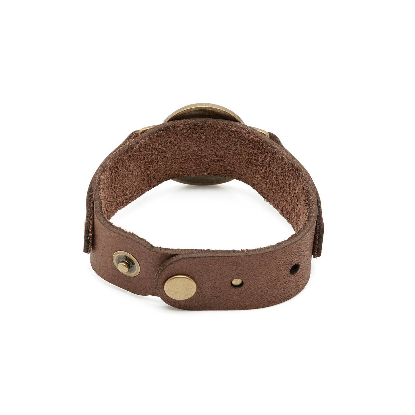 St. Benedict Leather Wristband 7"