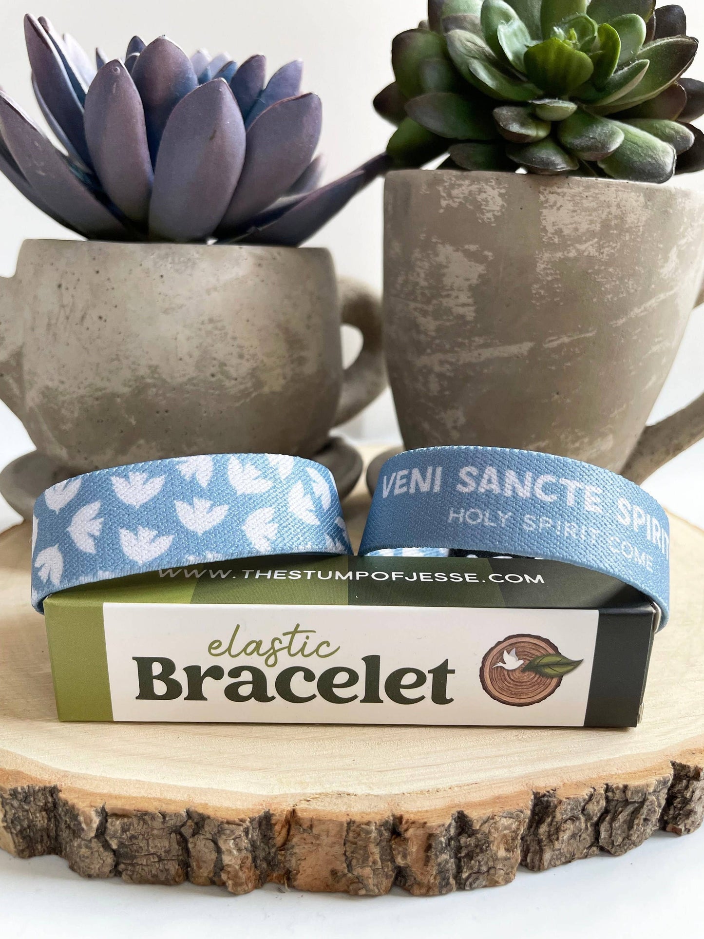 Veni Sancte Spiritus Reversible Elastic Bracelet Holy Spirit