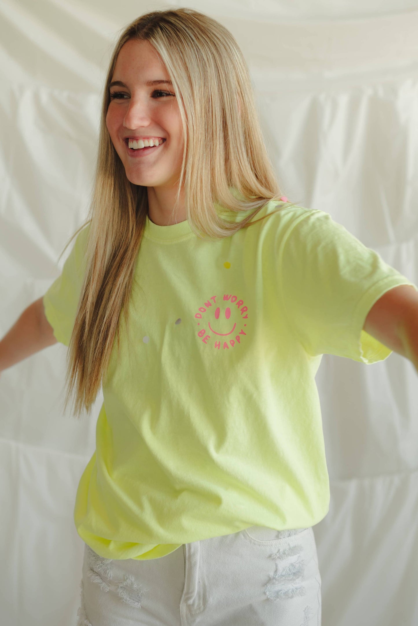 Be Happy Tee - Yellow
