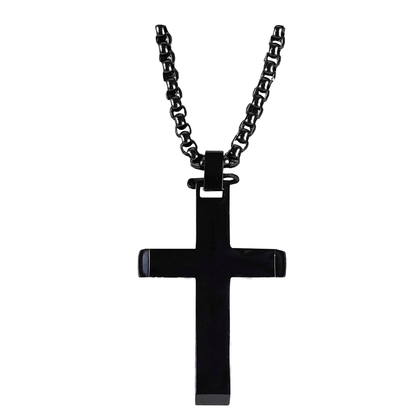 Assortment Mens Black Plated Necklaces