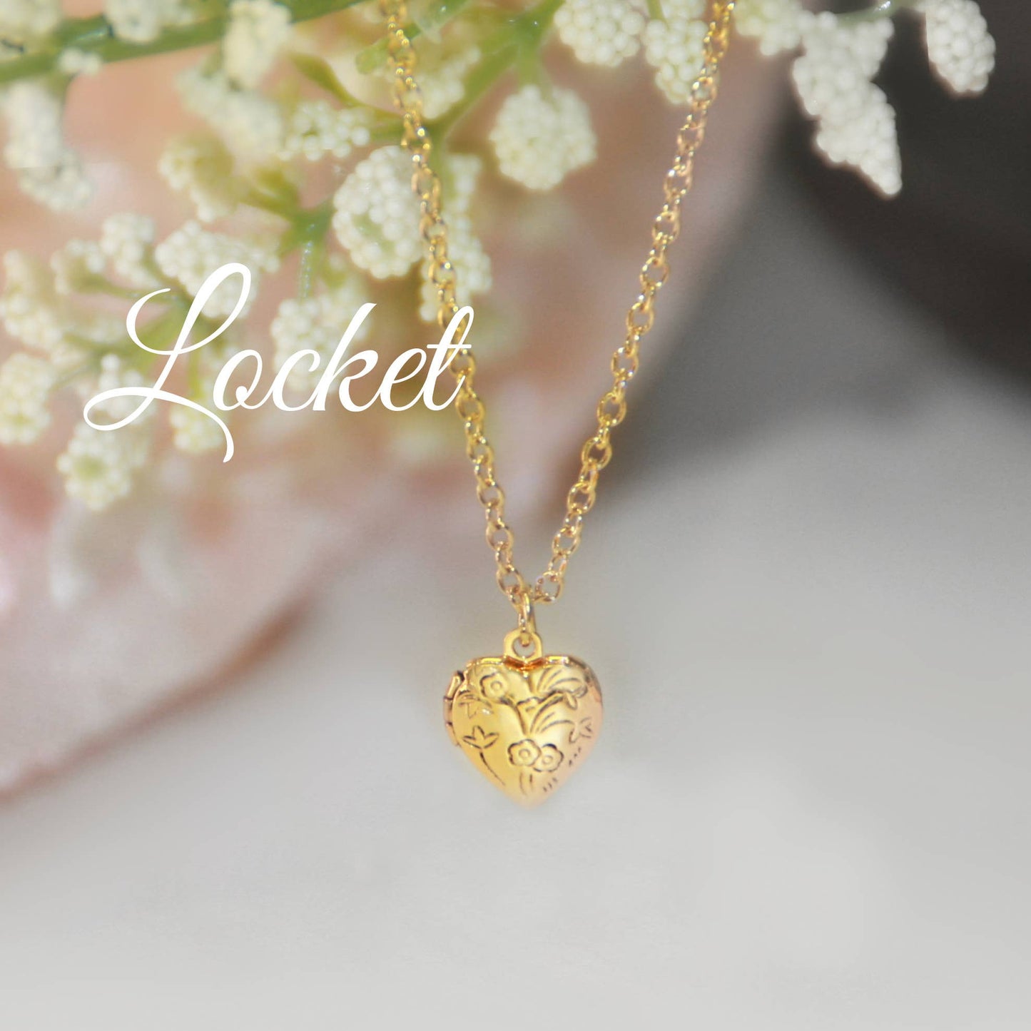 Sweet "Heart" 16" Locket Necklace