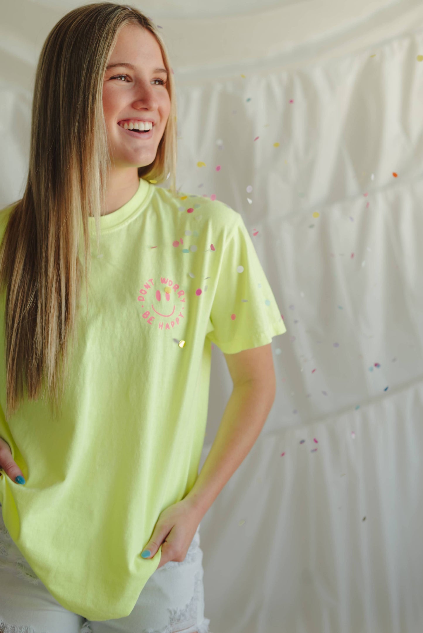 Be Happy Tee - Yellow