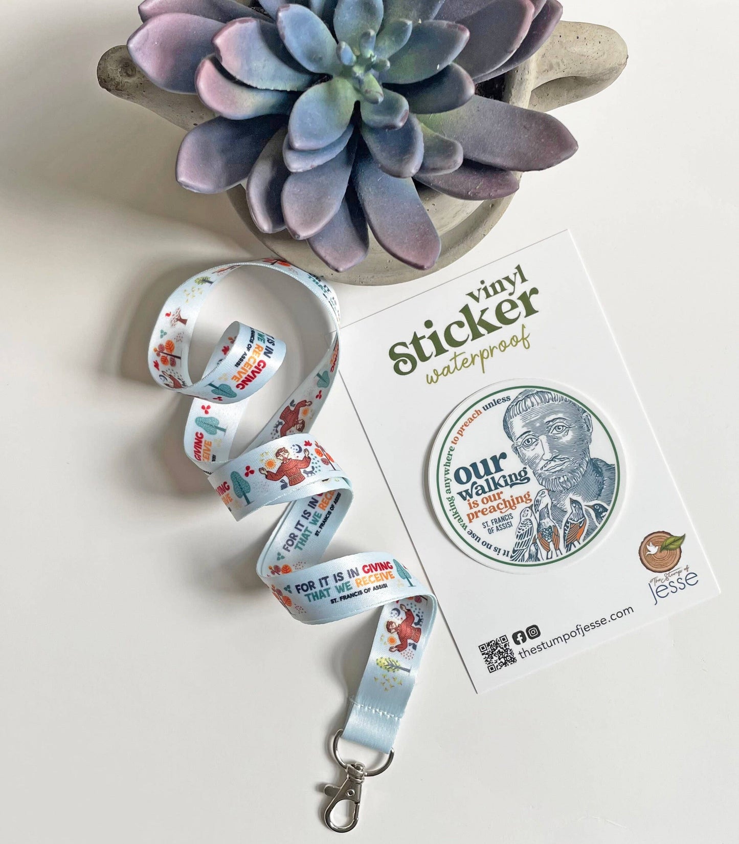 St. Francis of Assisi Lanyard & Catholic Gift