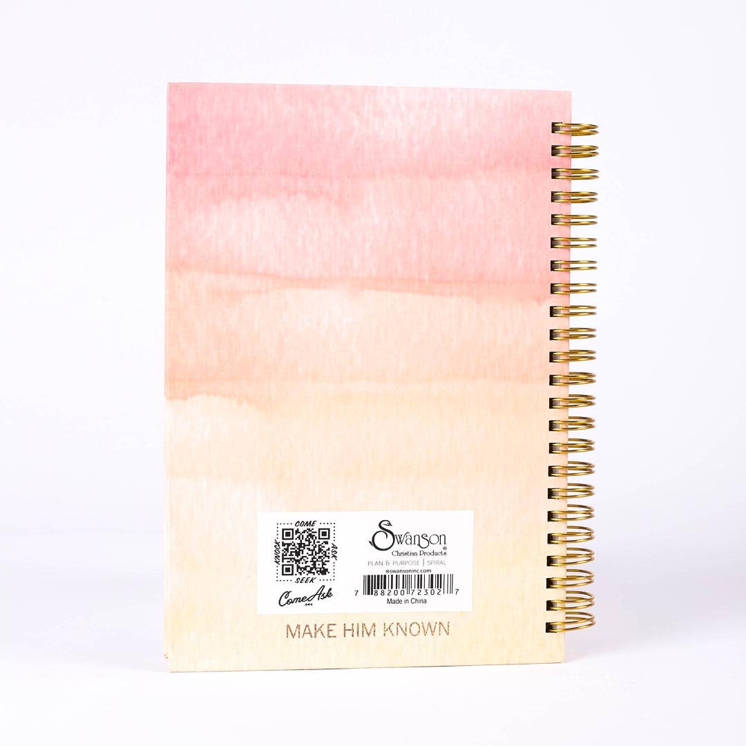 Spiral Bound Journal - Plan & Purpose - 196 Pages