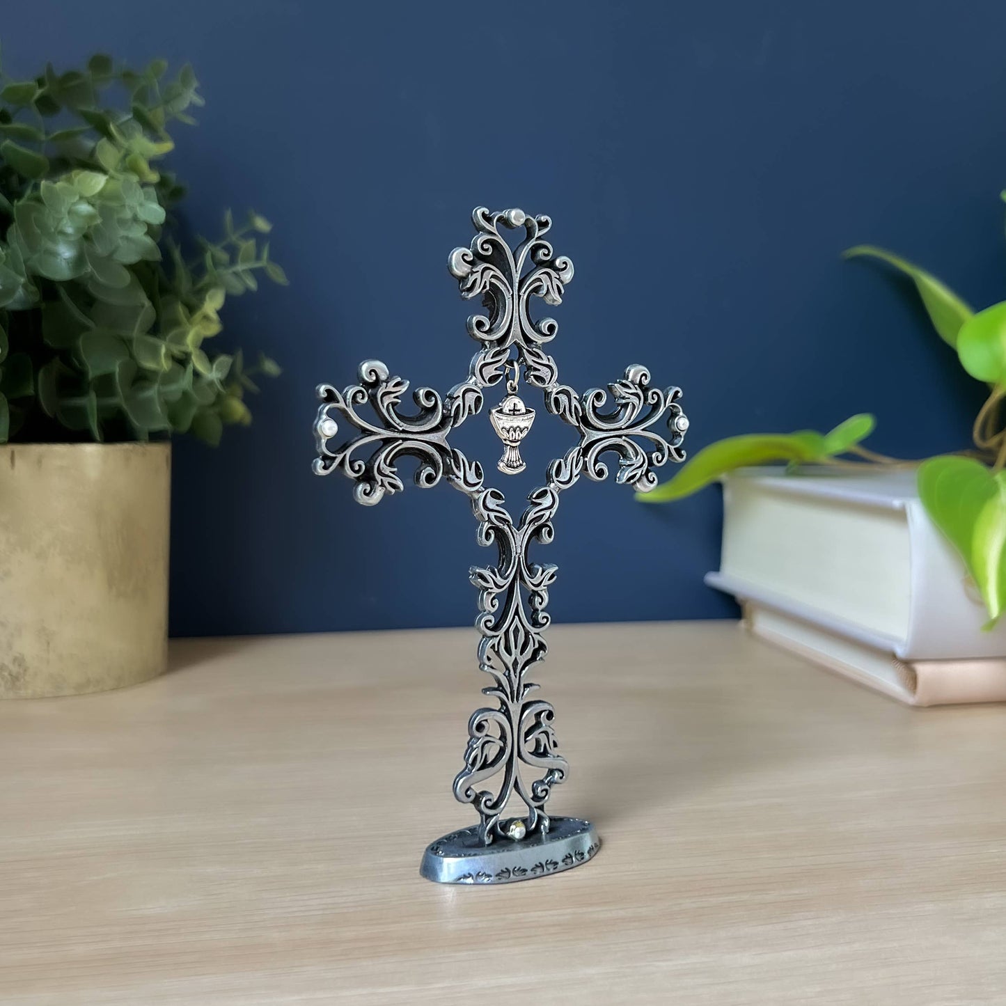 Communion Standing Filigree Cross