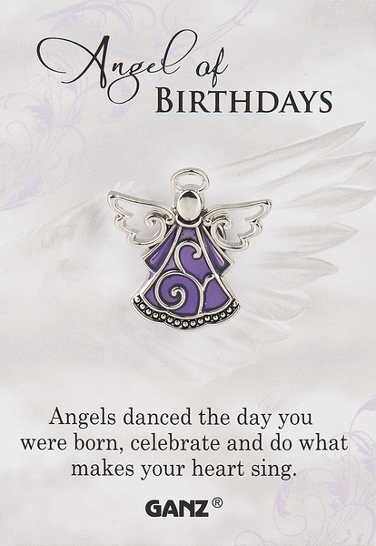 Angel of Birthdays Pin
